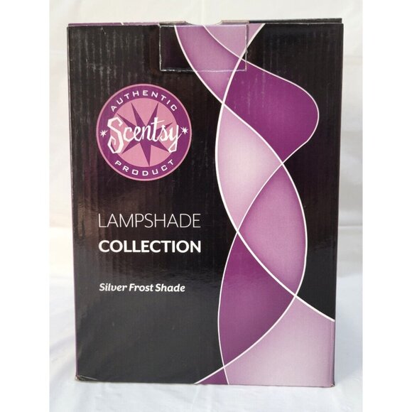Scentsy Lampshade Collection SILVER FROST SHADE #25670 Retired - No Base - Picture 12 of 15